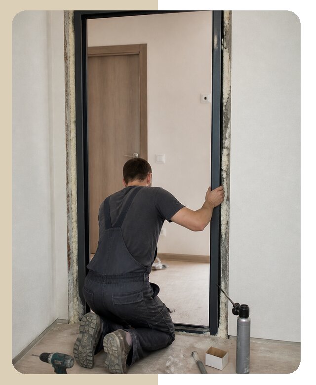 Замена дверной коробки с демонтажом и установкой в Санкт-Петербурге
